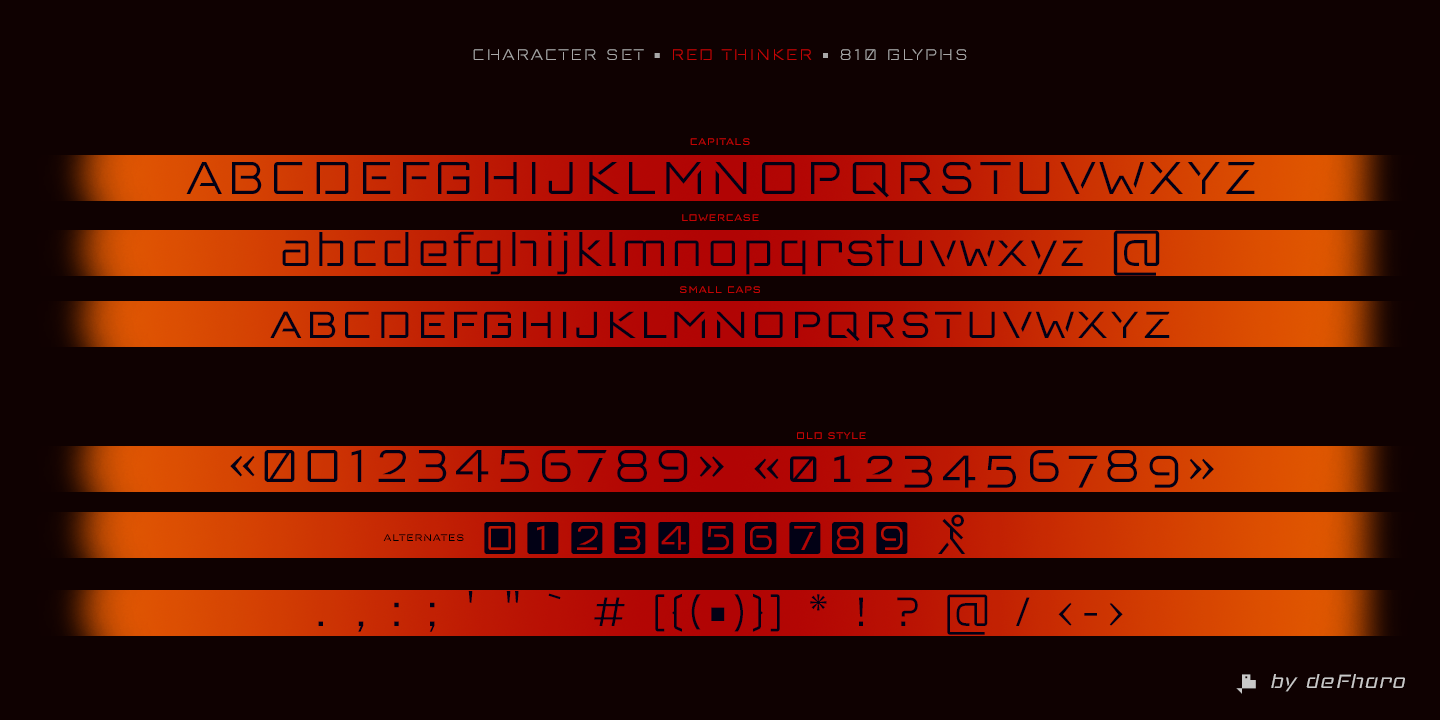 Example font Red Thinker #3